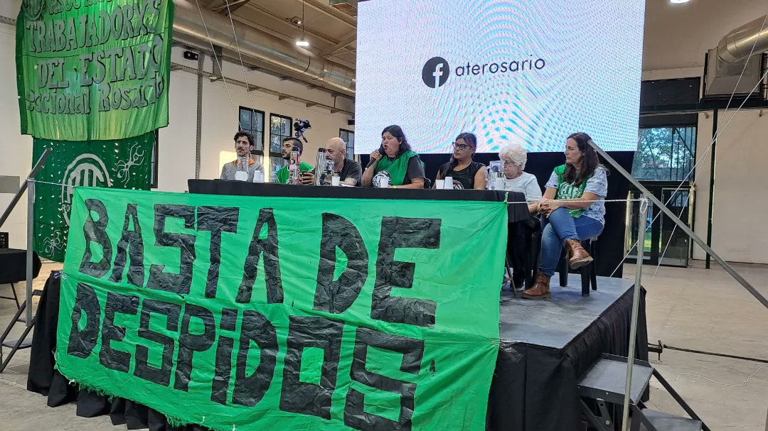 ATERosario's tweet photo. Lectura de la memoria 2023
#AsambleAnual de #ATE Rosario
Estamos en la sede de la ex Rural (Oroño 2493).
¡Hacia los 100 años de ATE, redoblemos cien veces nuestras banderas históricas de lucha!
¡Tu participación es nuestra fuerza!
¡En el #Estado no sobra nadie!
#EsConATE https://t.co/TTgWeXswwz