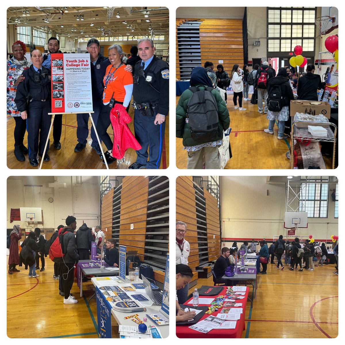 Today’s Youth Job & College Fair at South Philadelphia High School with over 300+ attending! Thank you to all businesses and colleges in attendance who helped grow our youth workforce and further their education!