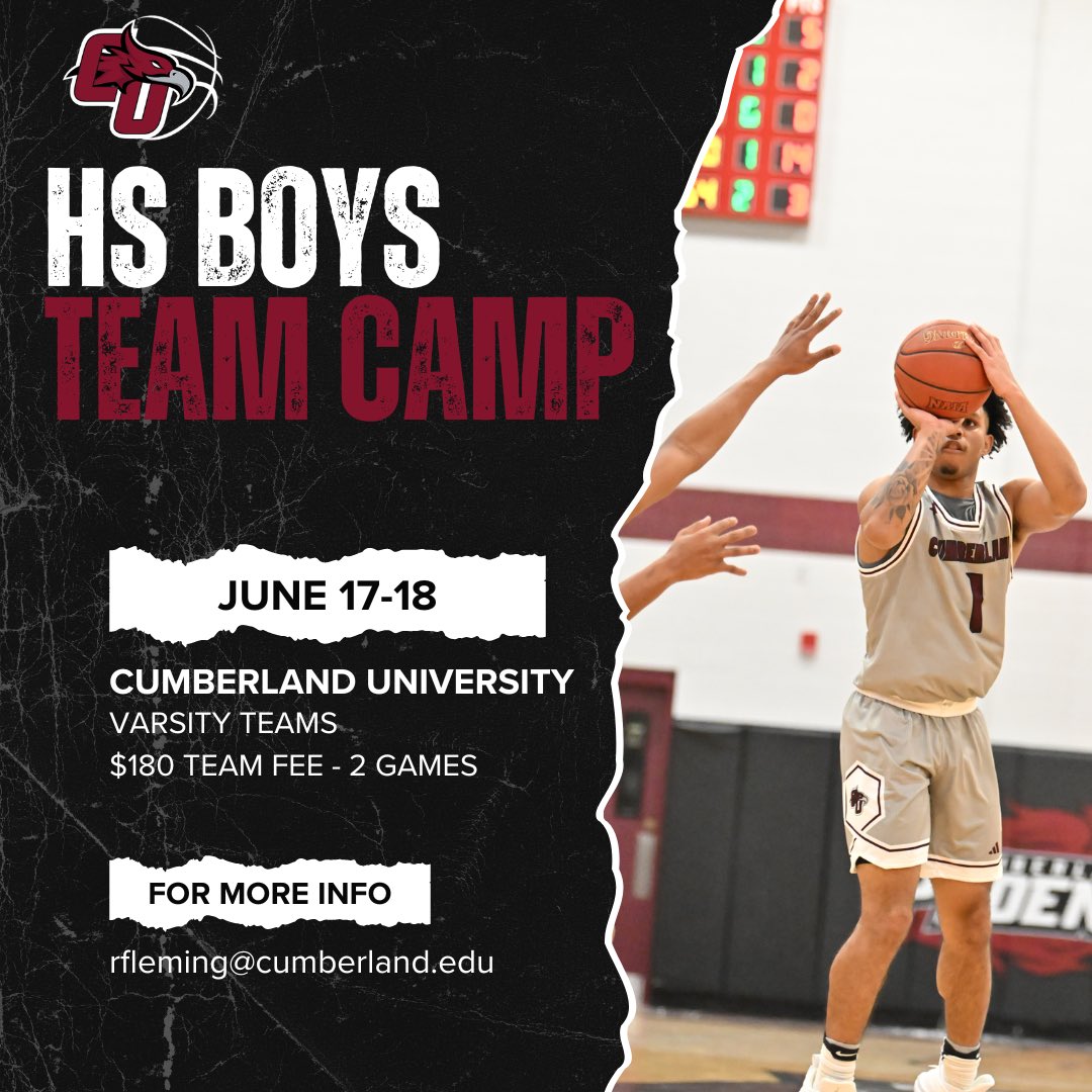 ATTN: We Will Be Hosting High School Boys Basketball Team Camp June 17-18. For More Details Contact Coach @R_Fleming4
