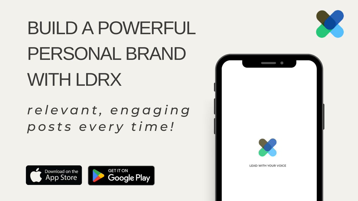 Level up your personal brand game with LdrX – the ultimate social media growth hack!  

Download Now- link-to.app/x2V4W52B0h

#PersonalBrand #GrowthHack #LdrX #DownloadNow #AI #ThoughtLeadership #SocialMediaManagement