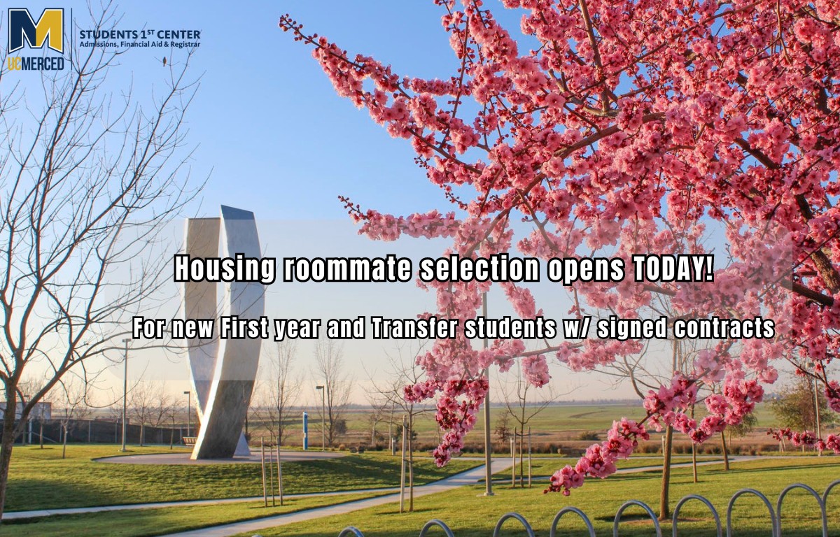 ATTENTION‼️ New First-Year and Transfer student's roommate selection opens TODAY! 😮

For more information on this process and other housing questions. brnw.ch/21wIwtl

#Housing2024 #NewBobcats
Fall 2024 Housing | Housing & Residence Education