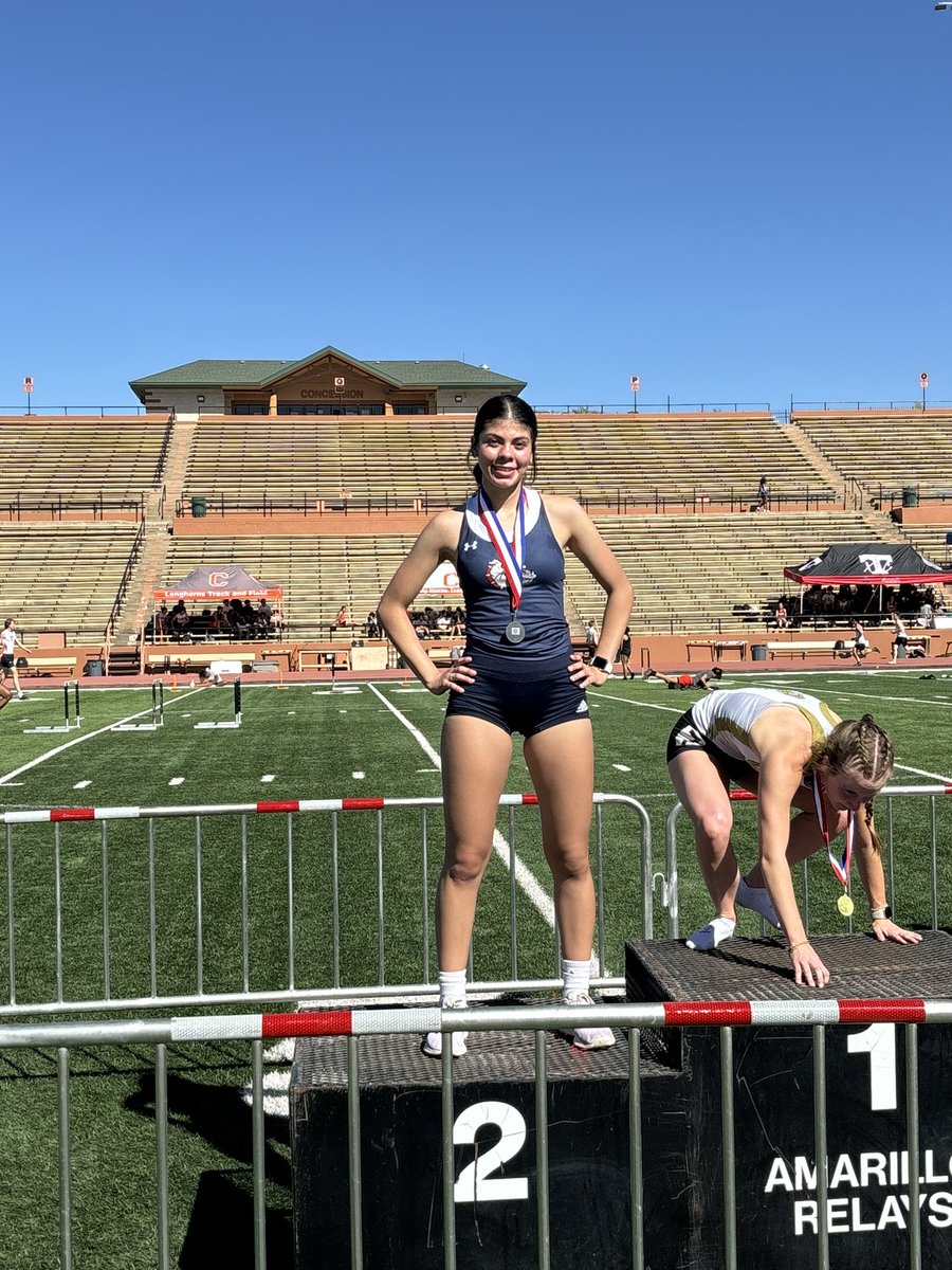 Area qualifier, Maribel Montelongo, Fr. 2nd place in the 3200m run at District 3-5A
