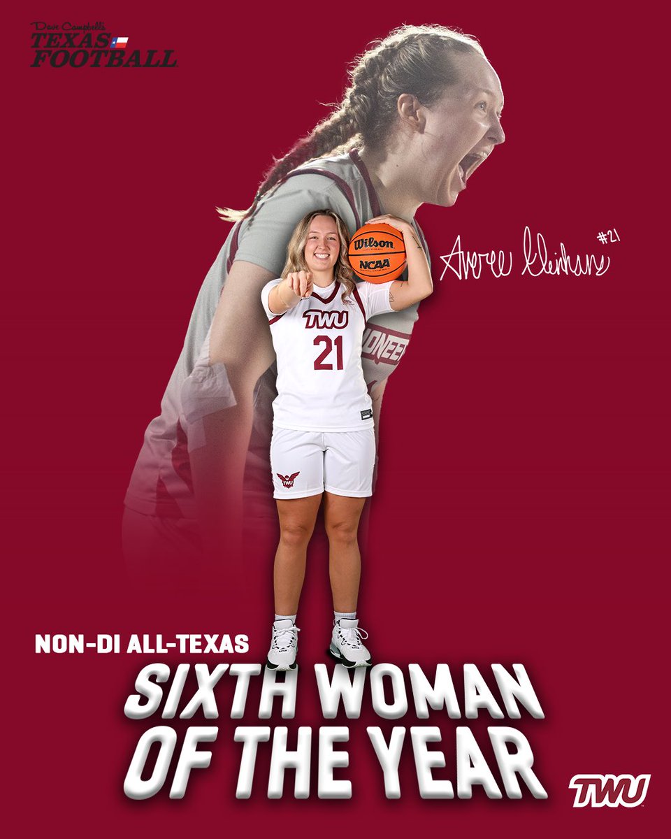 𝗦𝗜𝗫𝗧𝗛 𝗪𝗢𝗠𝗔𝗡 𝗢𝗙 𝗧𝗛𝗘 𝗬𝗘𝗔𝗥 🏆 Congratulations to @KleinhansAveree on being named the Sixth Woman of the Year by @DCTBasketball! #PioneerProud | #CASE