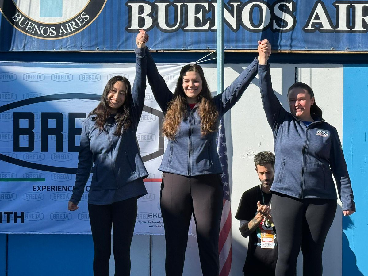 More gold for USA! 🥇 The Women’s 25m Sport Pistol team finished 1st at the 2024 Rifle/Pistol CAT Games! Great job to Ada Korkhin, Katelyn Abeln, and Lisa Emmert Traciak 🥳