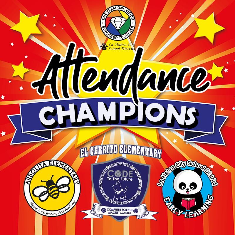 Congrats to March's attendance champs: @BeesArbolita, with a 95.45% ADA-highest this year!Hats off to @elcerritolhcsd for a 2.5% boost & our @LHCSDEarlyLearn team for a stellar 4.7% rise vs. last year. We're proud of them all for prioritizing daily attendance! 🏆 #LHCSD