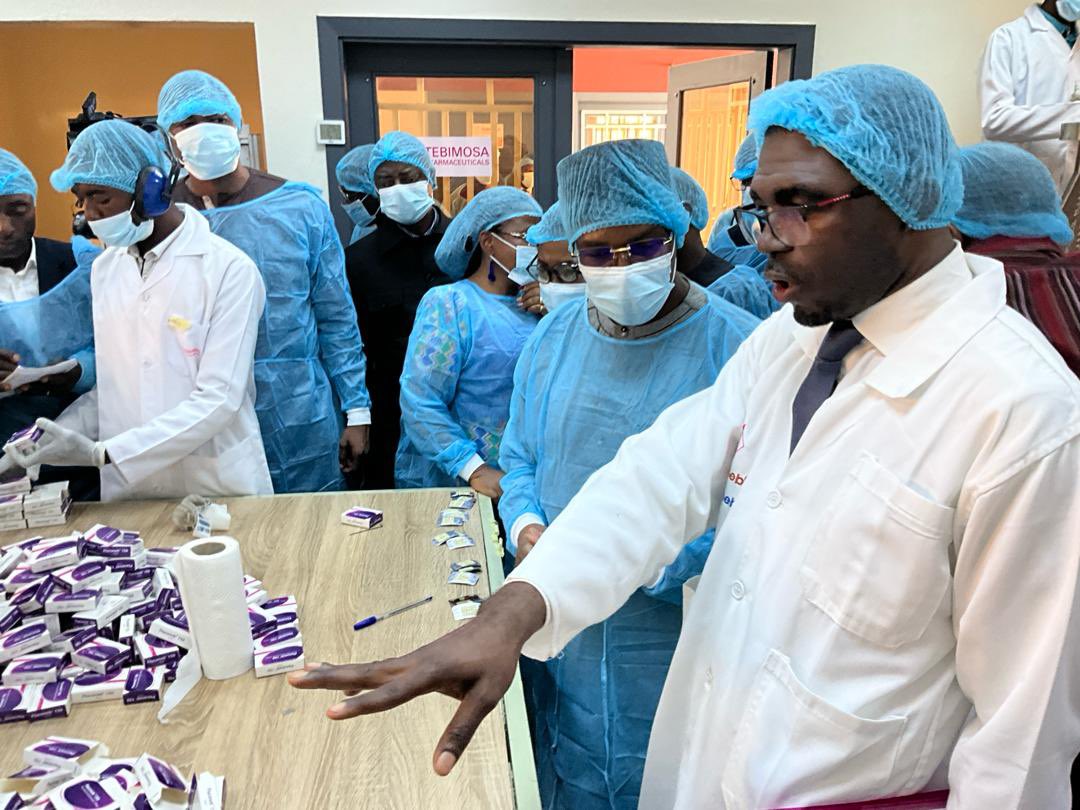 As part of the import-substitution policy promoted by the Head of State, HE Paul BIYA, I visited the pharmaceutical industries today in the city of Yaounde, with the aim of encouraging national promoters. I am satisfied with the quality of the products that are manufactured and