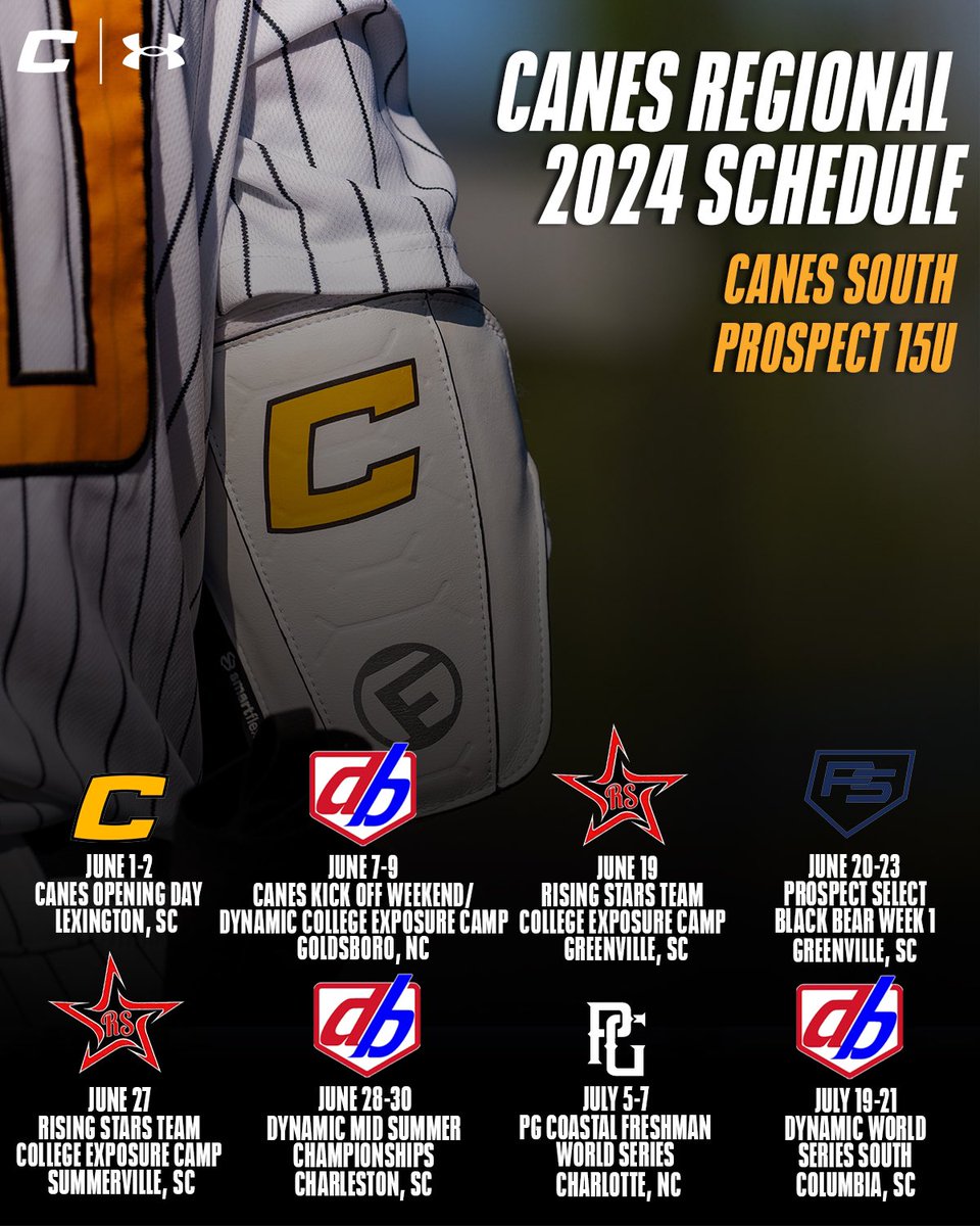 Canes South/Palmetto 15U schedules have been released! For more information, click the link below! canesbaseball.net #TheCanesBB | #DifferentBrandOfBaseball