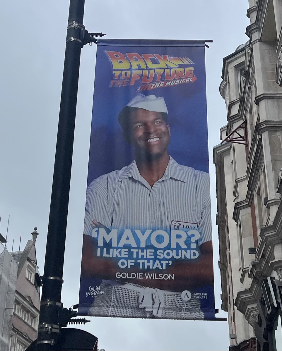 While @MANCTHEATRICAL was in London today we had a mooch around the Theatre District. Love the @BTTFmusical new publicity campaign near Covent Garden….. We were at Press Night in Manchester, seen it in the West End & have the show booked in NYNY (!) - @BTTFBway - #BTTF
