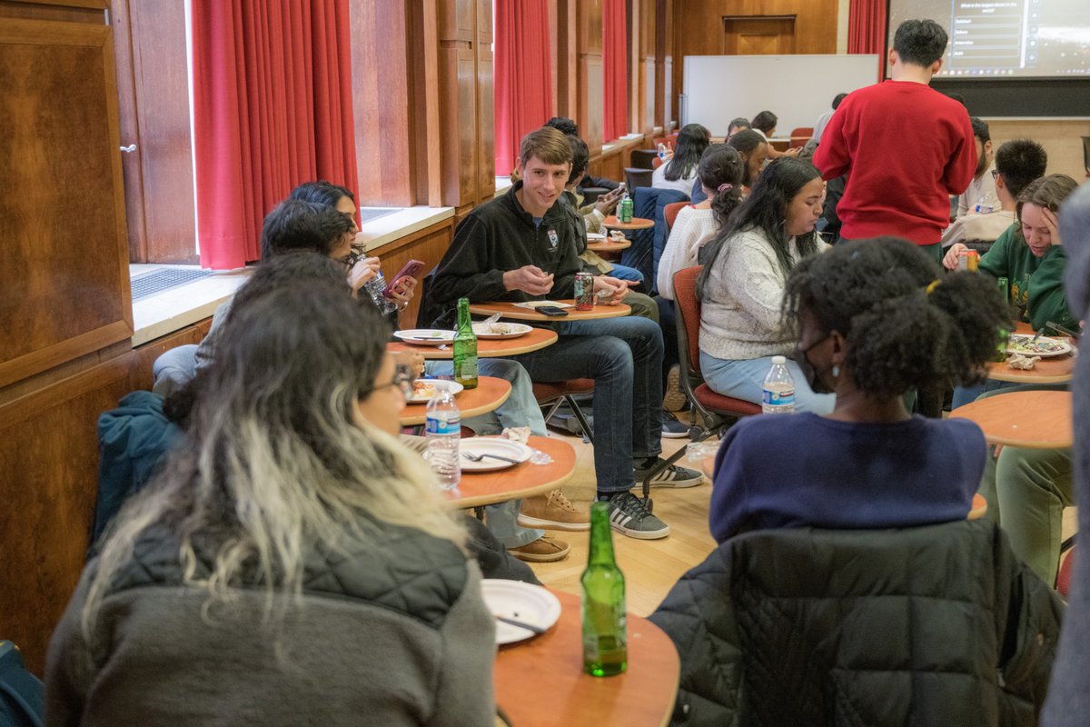 MCS graduate students celebrated their accomplishments with trivia, awards, food and friends.