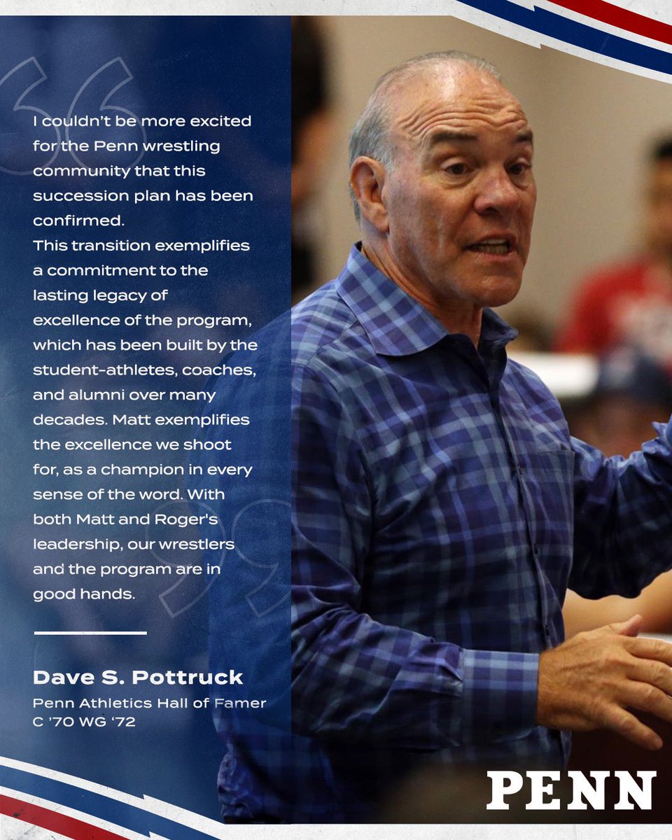 David Pottruck C '70 WG '72 shares his thoughts on the transition in our program and our commitment to preserving its lasting legacy. #TheMovement x #FightOnPenn🔴🔵