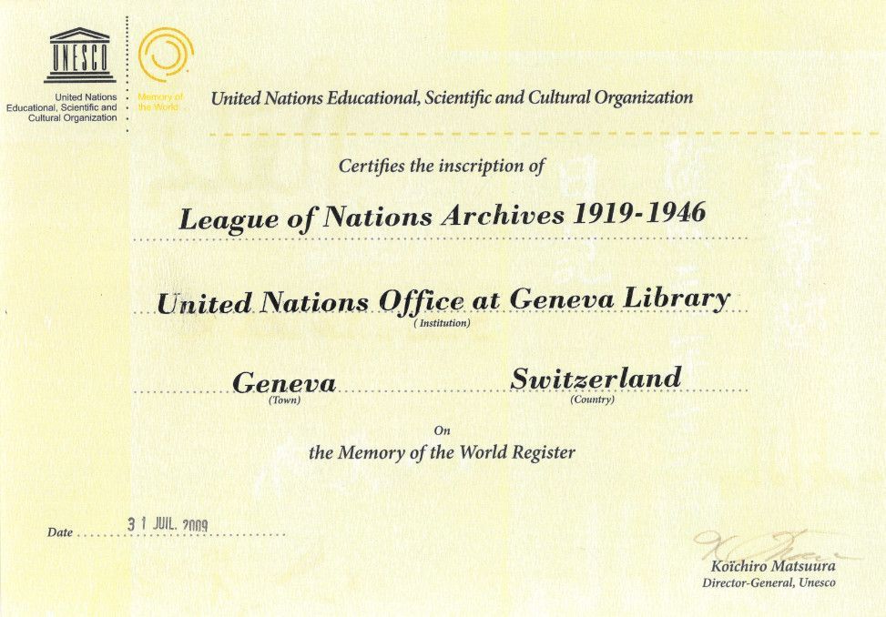 Did you know that the #LeagueofNations archives held by @UNOGLibrary are inscribed on the @UNESCO Memory of the World Register? Thanks to a herculean digitization project, they are now entirely available online➡️buff.ly/3U5PqKi