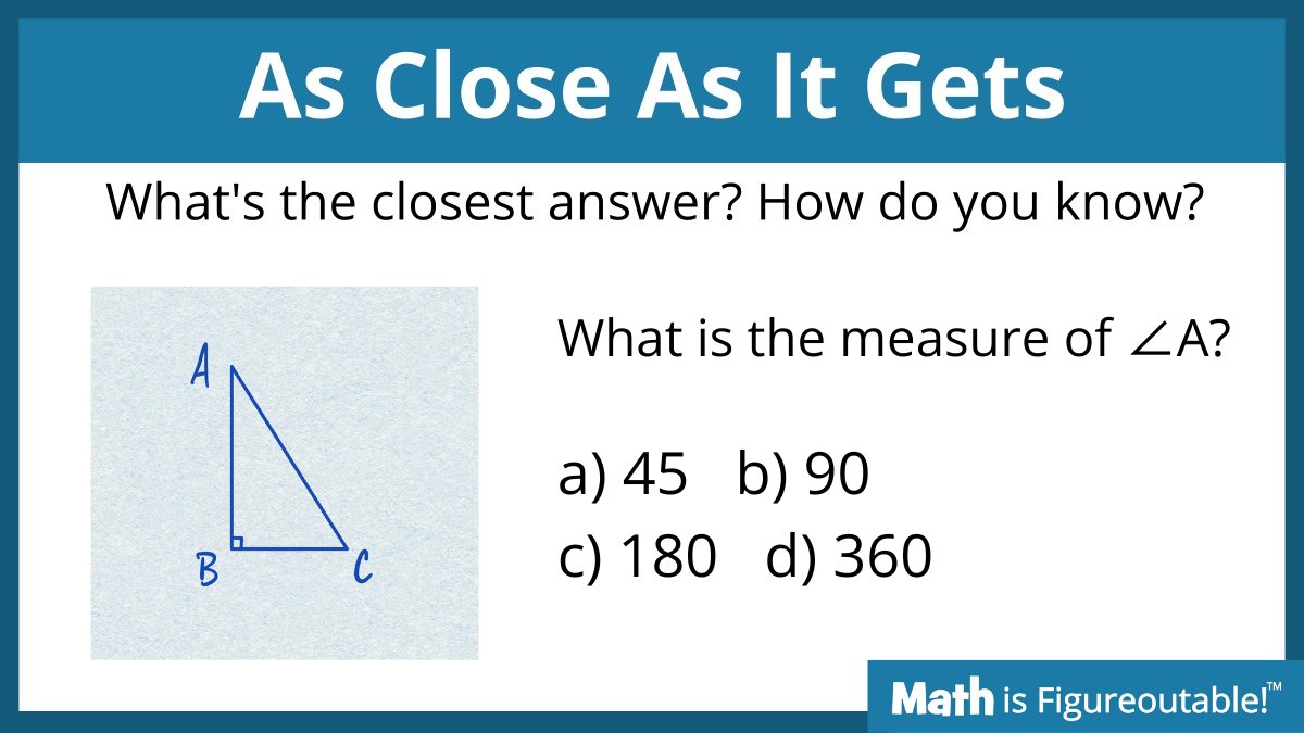 Let's see if we can get students reasoning, instead of reaching in rote-memory for rules and formulas. This routine can help students relax into using what they already know. #MathIsFigureOutAble #MathChat #MTBoS #ITeachMath #MathEd #Mathematics