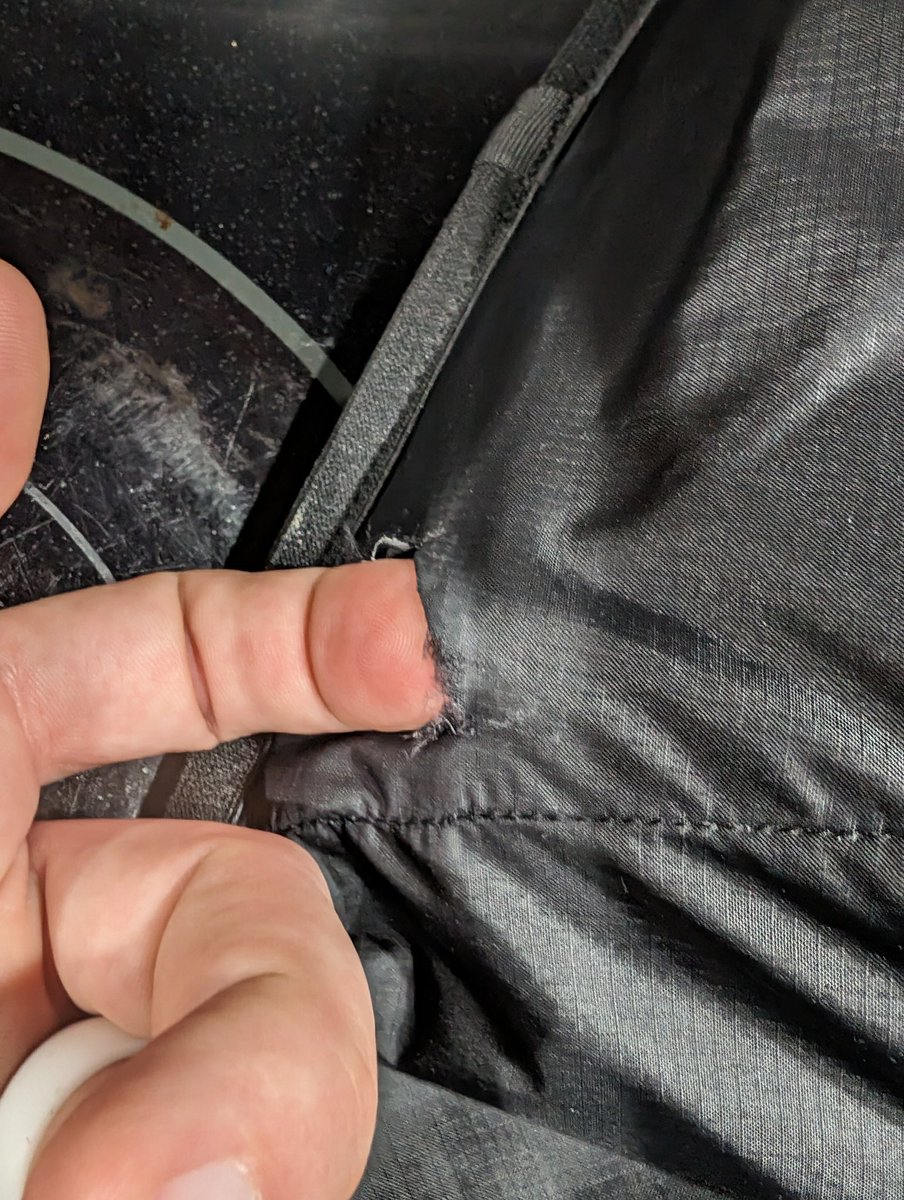 LGeorge0130's tweet photo. @SalomonRunning @SalomonSports is this what I can expect from your products? I bought this backpack on 2/6/2024. Not 2 months later from regular wear and tear, I have 2 holes at the bottom and my warranty claim was denied. Never using again #CustomerExperience #CustomerService https://t.co/vDfzp0t69k