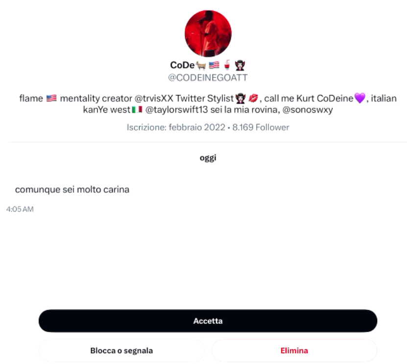 quelwoody's tweet photo. Capisci di aver vinto nella vita quando codeinegoat scrive alla tua ragazza https://t.co/8PFo5gLaFS