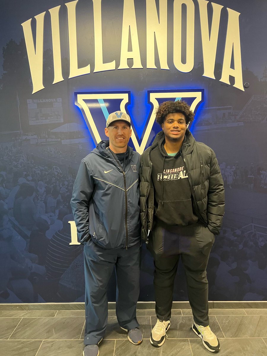 Had a great time at Villanova today! Thank you @CoachRiede for inviting me up! @linganorefb @BigBreen51 @Coach_Clancy @301_performance