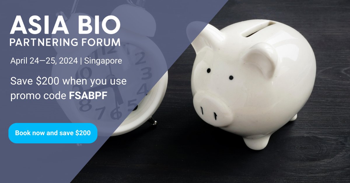 Flash sale! Use your exclusive discount to save on #asiabio. Click here to take $200 off your registration. Sale ends April 5. >> spr.ly/6013wEohX