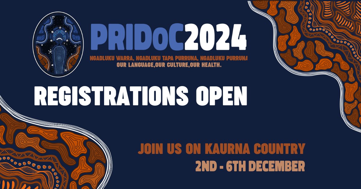 📣 PRIDoC Early Bird Registrations 📣 Take advantage of discounted Early Bird registration rates for PRIDoC 2024 being held on Kaurna Country, where Indigenous doctors from across the Pacific will gather from 2nd - 6th December. 👩‍⚕️👨‍⚕️ 🔗 Register now: aida.eventsair.com/pridoc-2024/