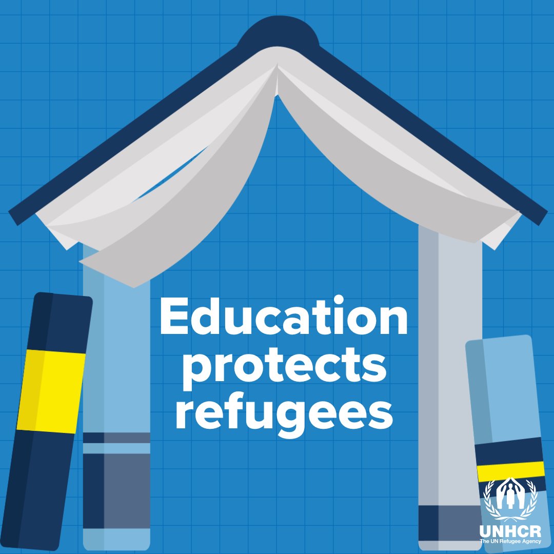 Education protects refugees. Ensuring access to quality education keeps refugees safe. #RightToLearn