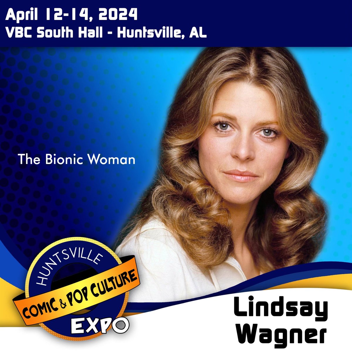Meet Lindsay at the Huntsville Comic & Pop Culture Expo for photos and autographs. April 12-14. Click here for more info: bit.ly/3vQ0z8q @HsvExpo