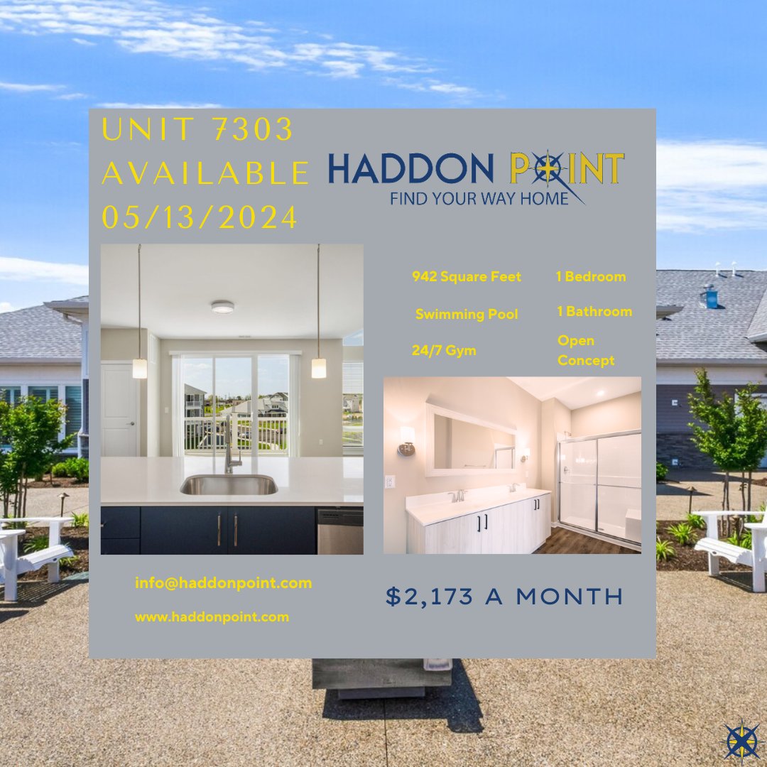 HaddonPointApts's tweet photo. Welcome to your dream living space! This one-bedroom gem features a spacious balcony, ideal for enjoying morning coffee or evening sunsets. #SereneLiving #BalconyViews #DreamApartment #HaddonPointApts #Apartmentforrent #Lovewhereyoulive https://t.co/fogNaclci3