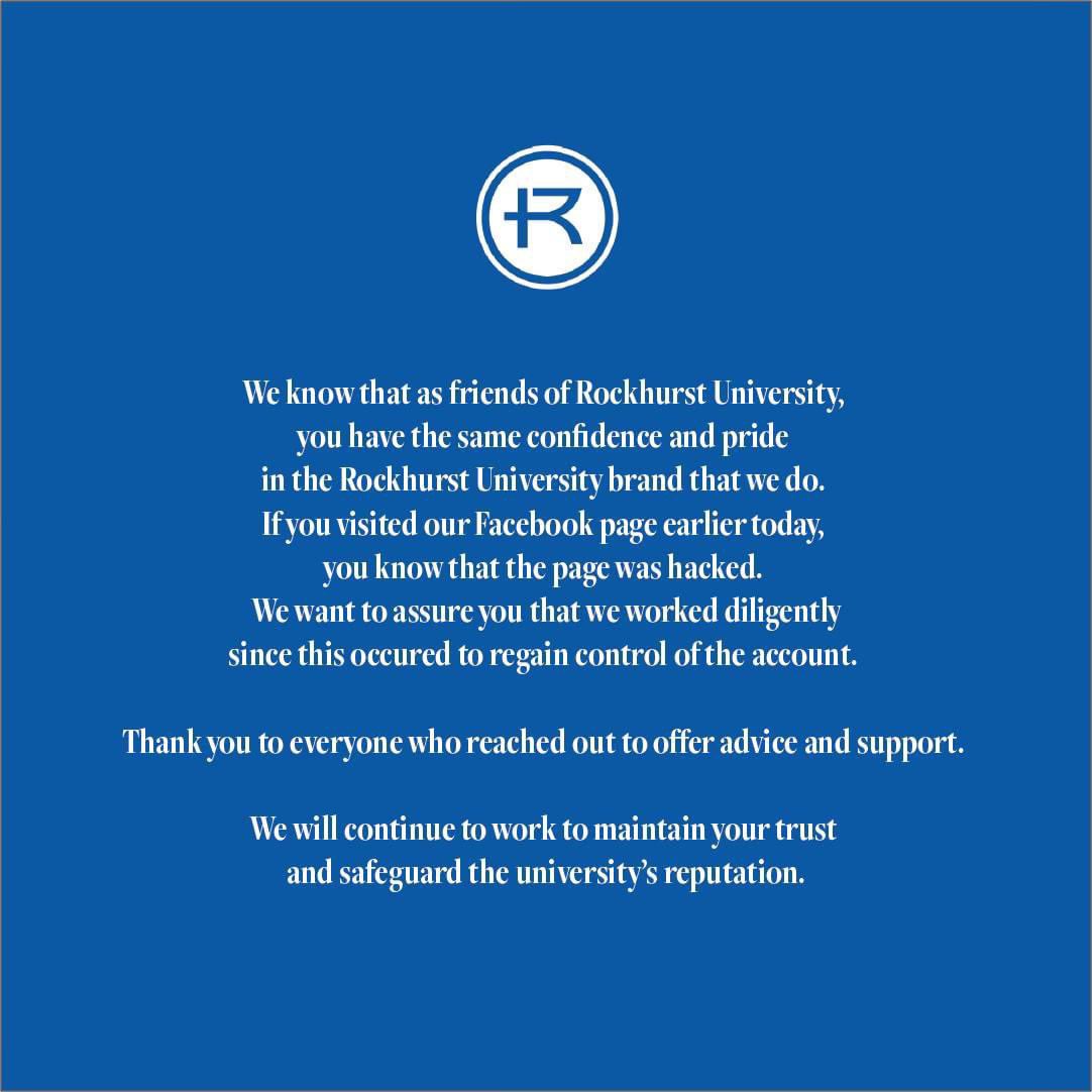 Rockhurst University tweet media