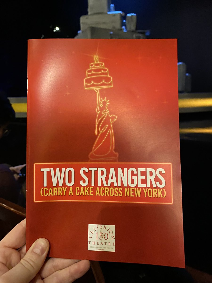 First preview of @2strangersshow. So glad it’s back. It’s funny, uplifting and all round magical. You can’t help but be charmed by Dougal’s optimism and positivity. It just leaves the biggest smile on your face. @samtutty and @dujonnagift are the perfect cast. This is a must see