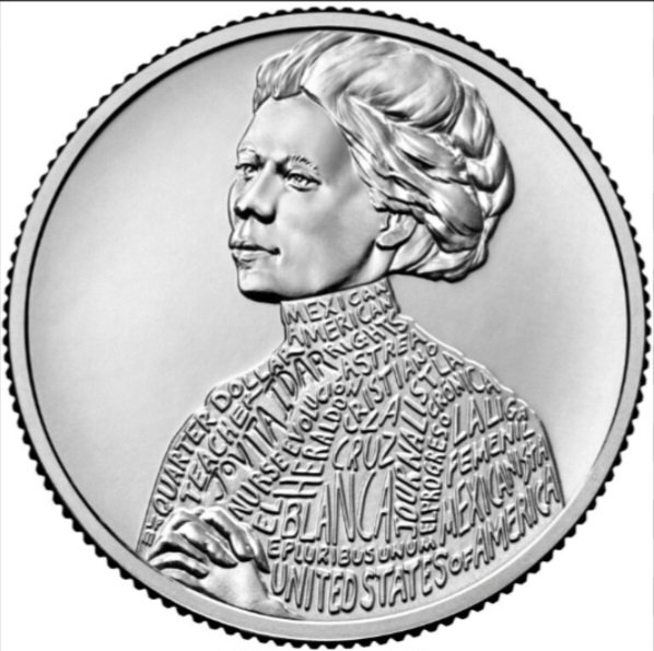 Stop and appreciate the new Jovita Idar US quarter. The first Tejana to appear on US currency. I used to be a serious coin collector for 30+ years, and the Mercury Dime has always been my absolute favorite US coin, but I am now rethinking my favorite. Just magnificent.