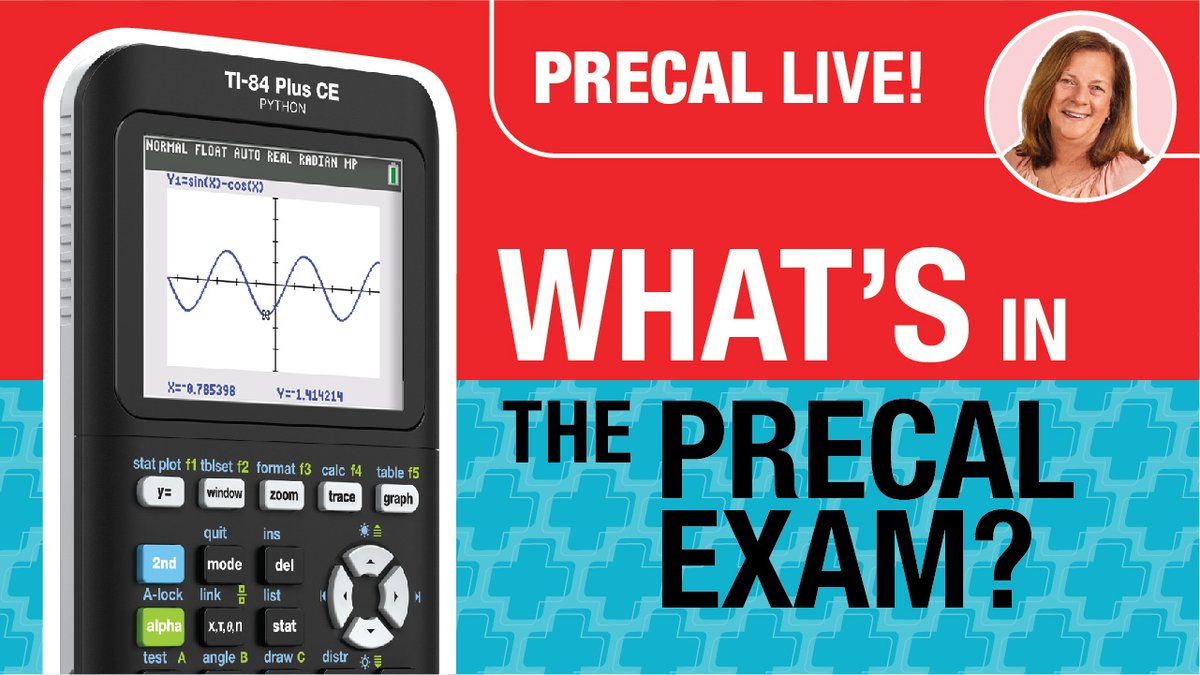 📣 Precal Live is covering the #APPrecalculus exam tonight, April 4 at 8 PM (ET). 🕗 Students, teachers don't miss 😱 this valuable (and free) exam practice session! bit.ly/433XZYI