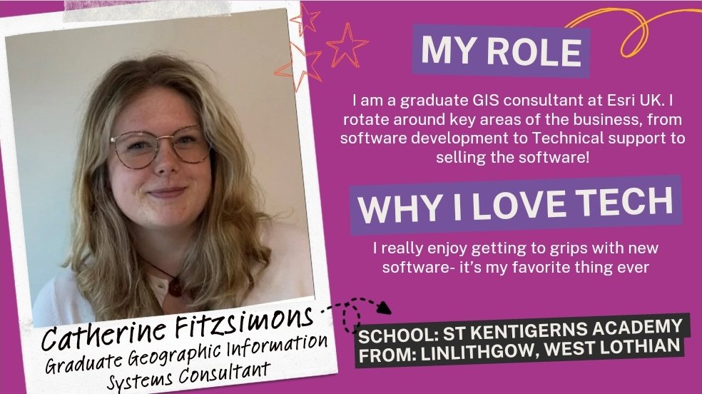 Excited to feature Catherine Fitzsimons as our 1st Scottish Tech Story! From @StKentAc @LoveWestLothian to Geographic Information Systems Consultant! Join our #ScottishTechStories initiative. Share your story, be a role model, inspire the next generation. dresscode.org.uk/scottish-tech-…