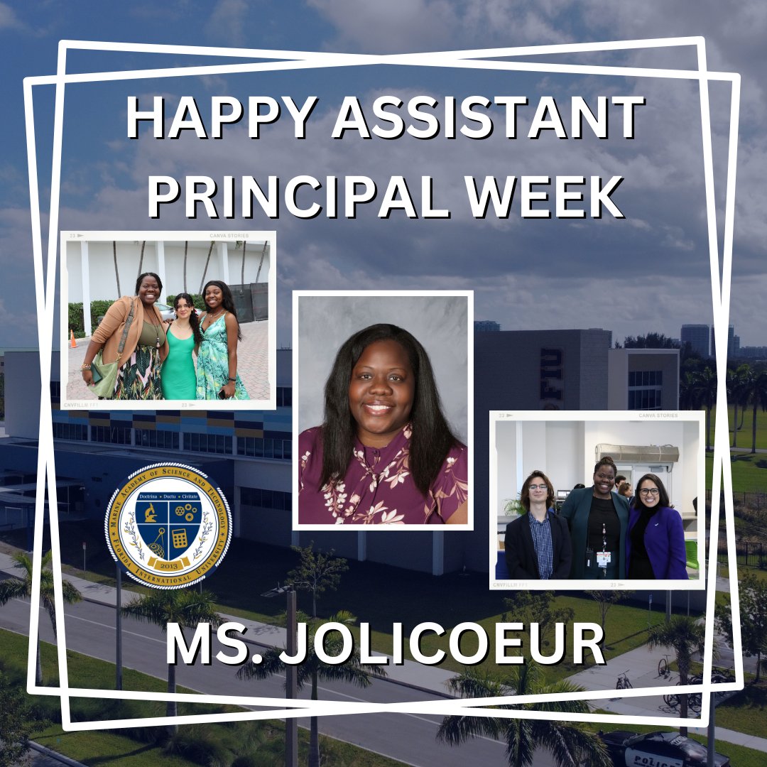 🎉 Join us in celebrating Ms. Cindy Jolicoeur for Assistant Principal Appreciation Week! Thank you, Ms. Jolicoeur, for your unwavering commitment to our school community! 👏🍎 #AssistantPrincipalAppreciation #MASTatFIU #YourBestChoiceMDCPS