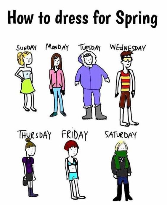 @DorisBigornia @sherieanntorres @Radyo630 HappyFriday HappyWeekend GisingPilipinas. Summer attire na kayo whereas kami snow in springtime today. Inconsistent weather. Hygiene is life pa rin with or without undies.