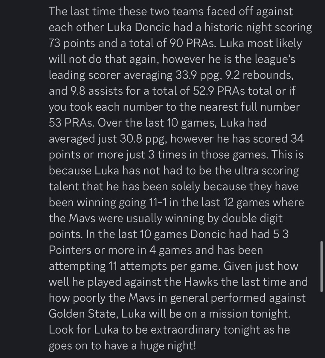 RobsProps117's tweet photo. Tonight’s Action!

🏀Luka Doncic 52.5 PRAs -104
🏀Luka Doncic 5+ 3PtM +170
#MFFL 
🏀Domantas Sabonis O 18.5 Pts -104
🏀Domantas Sabonis O 8.5 Asts +120
#LightTheBeam 

Let’s get cooking!!

#RobsProps https://t.co/vJ3lriSW50