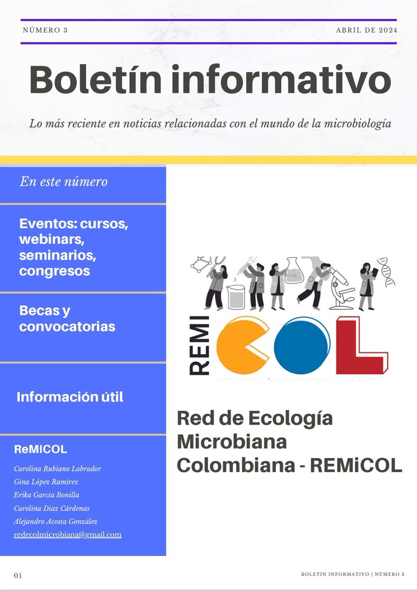 Boletín Informativo No. 3 🦠🧬

drive.google.com/file/d/1Ca4d9n…