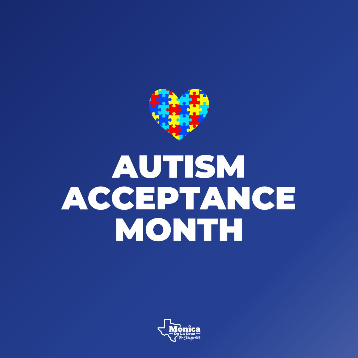 April is Autism Acceptance Month. I am so honored to stand with many incredible families in our community in celebrating and supporting their loved ones who are on the spectrum. God bless you all! 💙💙💙💙💙