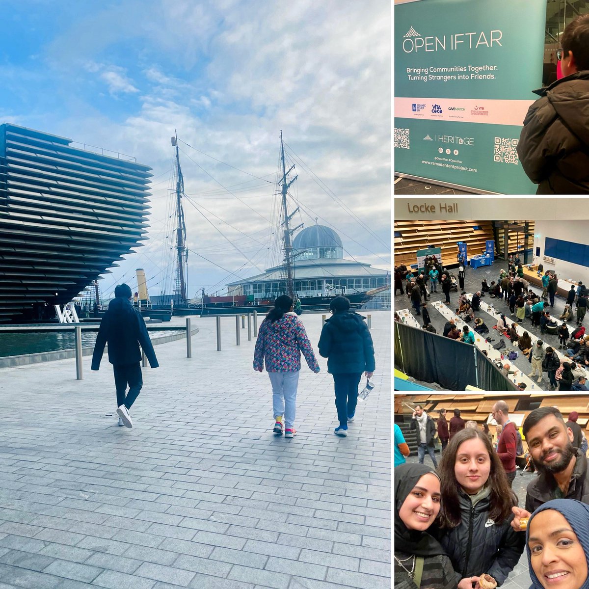 Fab @OpenIftar 1st #Scotland event @VADundee tonight. Thanks to all organisers & volunteers. Lovely to break fast with the community in this iconic building & pray together afterward. Saw 3 of my #ScotGEM students there 🥰Couldn’t resist a🤳@standmedicine #ramadan @RamadanTent