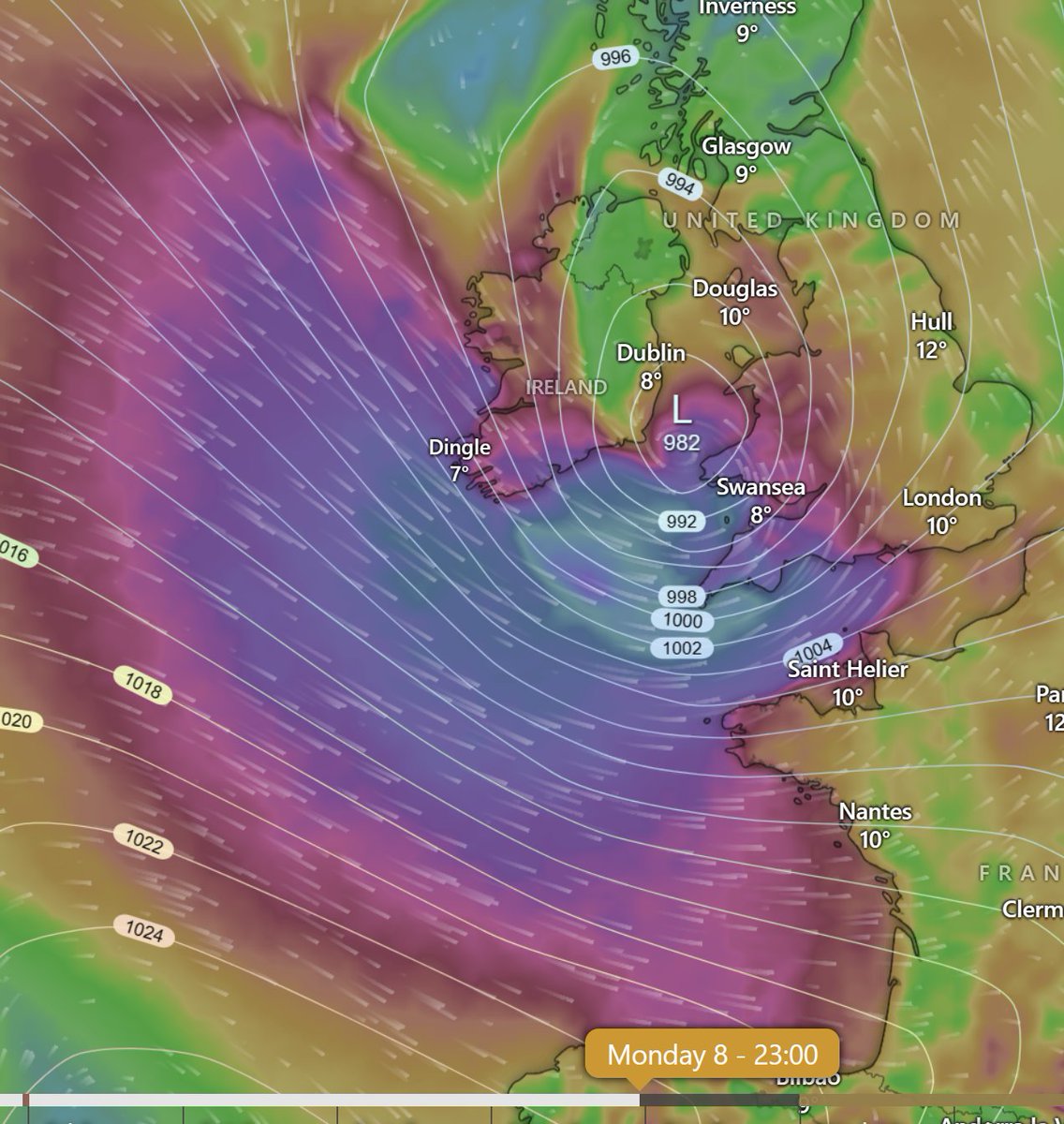 I'm not ruling out Storm Lilian, hot on the heels of Storm Kathleen. Looks like stronger winds to me.