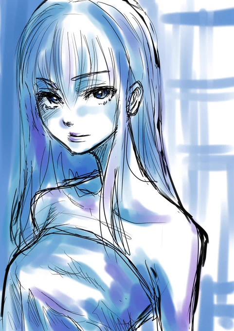 #画力変化ビフォーアフター 2022← →20242年間描き続けたら、こうなるよ 