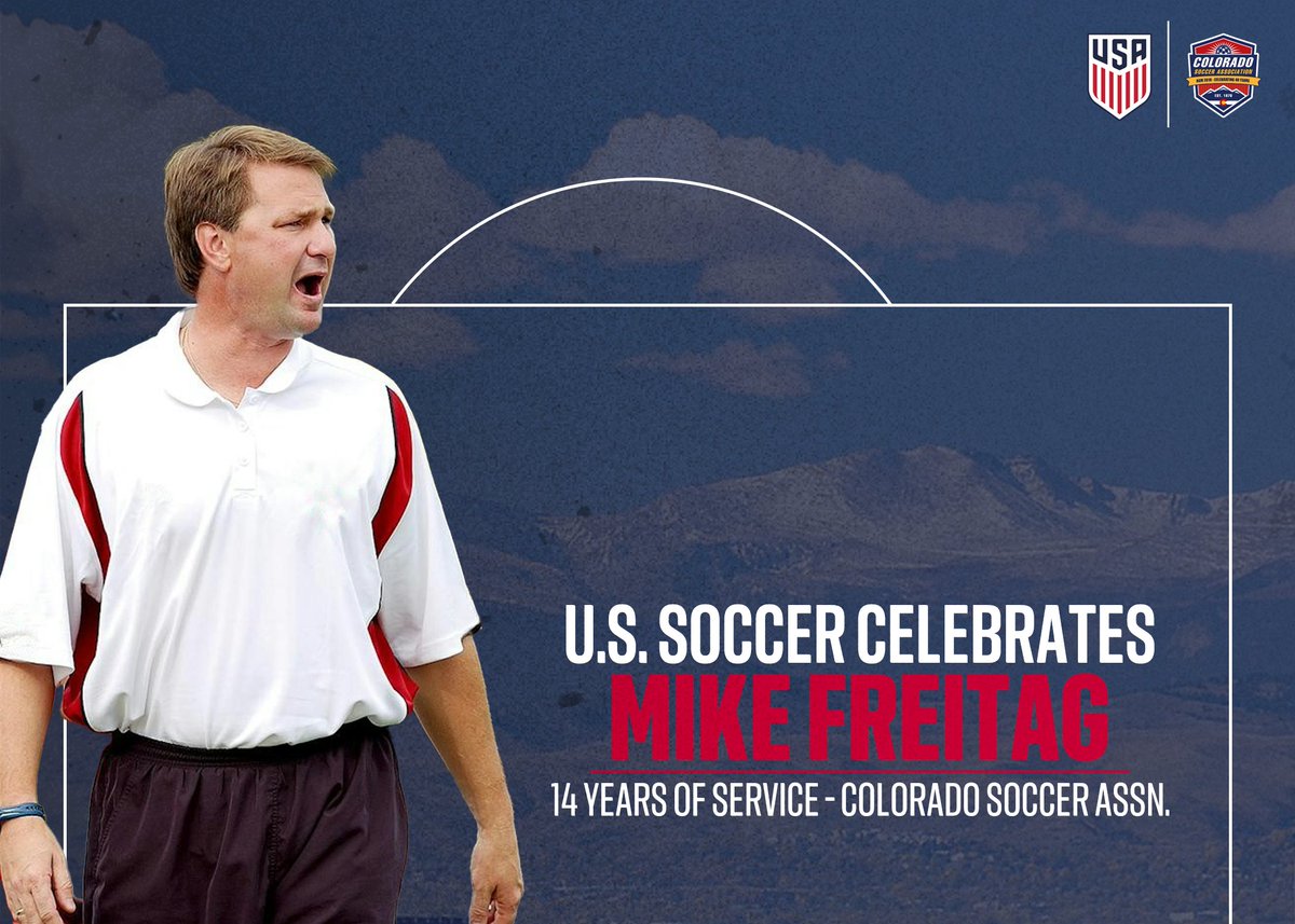 Big thanks to Mike Freitag for 14 incredible years as Colorado Soccer Association's Director of Coaching, guiding our youth and pioneering development. 👏 Your legacy in soccer will continue on.