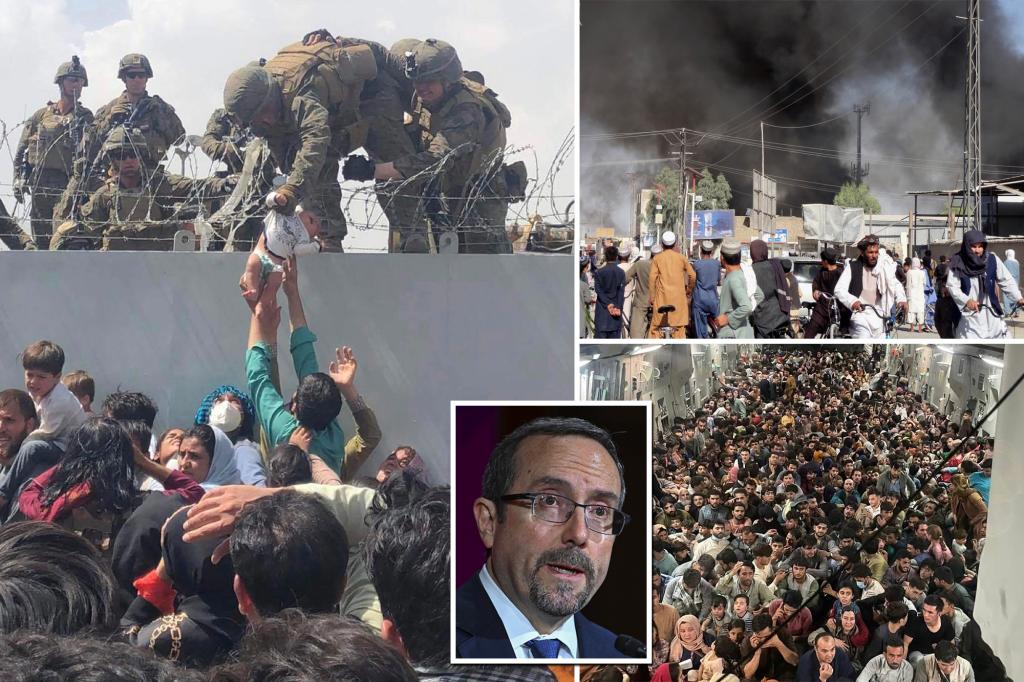 nypost's tweet image. Top diplomat who ran botched Afghanistan evacuation was picked after Kabul fell, was given no plan: testimony trib.al/dgjhiPc