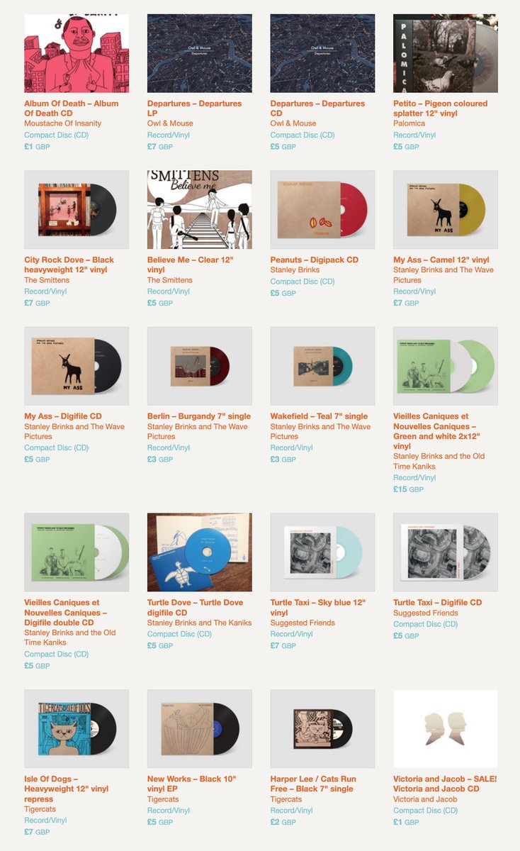 It's Bandcamp Friday again! Just a month until the new @MammothPenguins album is out, and just a month since the new 7' from @alisoneales was released. Plus loads of heavily discounted back catalogue, LPs from £5, CDs from £1, 7' & 10' from £2. fikarecordings.bandcamp.com