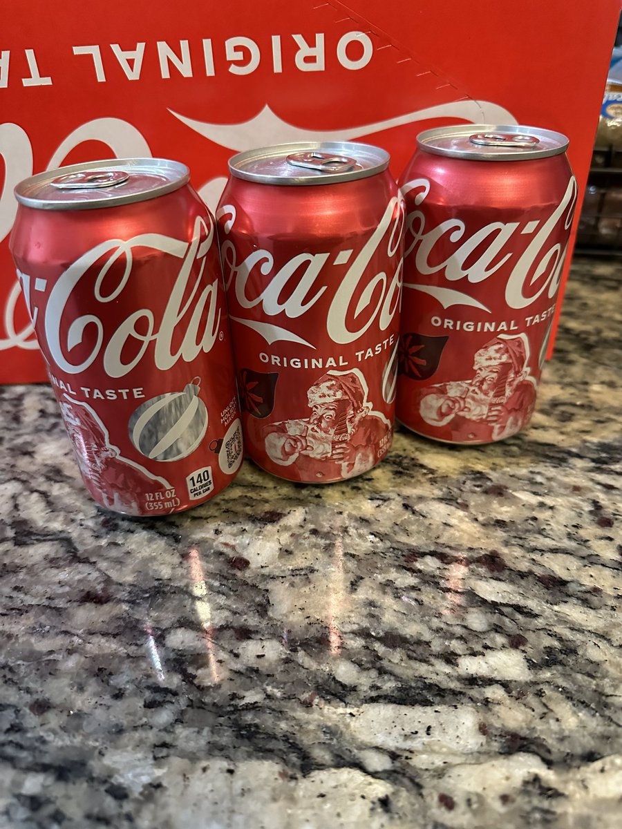 bissy_martin's tweet photo. @Walmart just bought these, is there a reason your Coca Cola cans are still Christmas and we’re in April ? https://t.co/f5v0kGJuXa