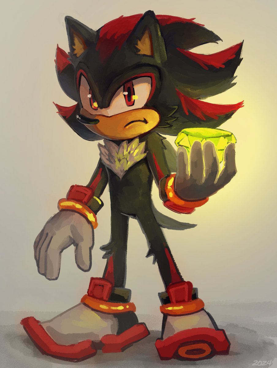 been watching Sonic X recently, felt like drawing Shadow again after a while #ShadowTheHedgehog