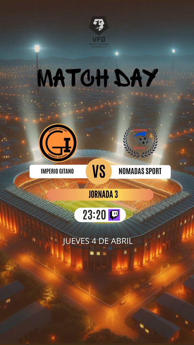 22:40 ⏰

Imperio Gitano 🆚 Psoe Gaming

23:20 ⏰

Imperio Gitano 🆚 Nomadas Sports