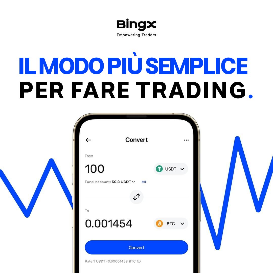 BingX_Italy's tweet image. Con la nostra funzione Convert, potete scambiare una #criptovaluta con un'altra in un solo clic. Non c'è niente di più facile!

Iniziate oggi stesso con il vostro Smartphone!
 
#DownloadBingX