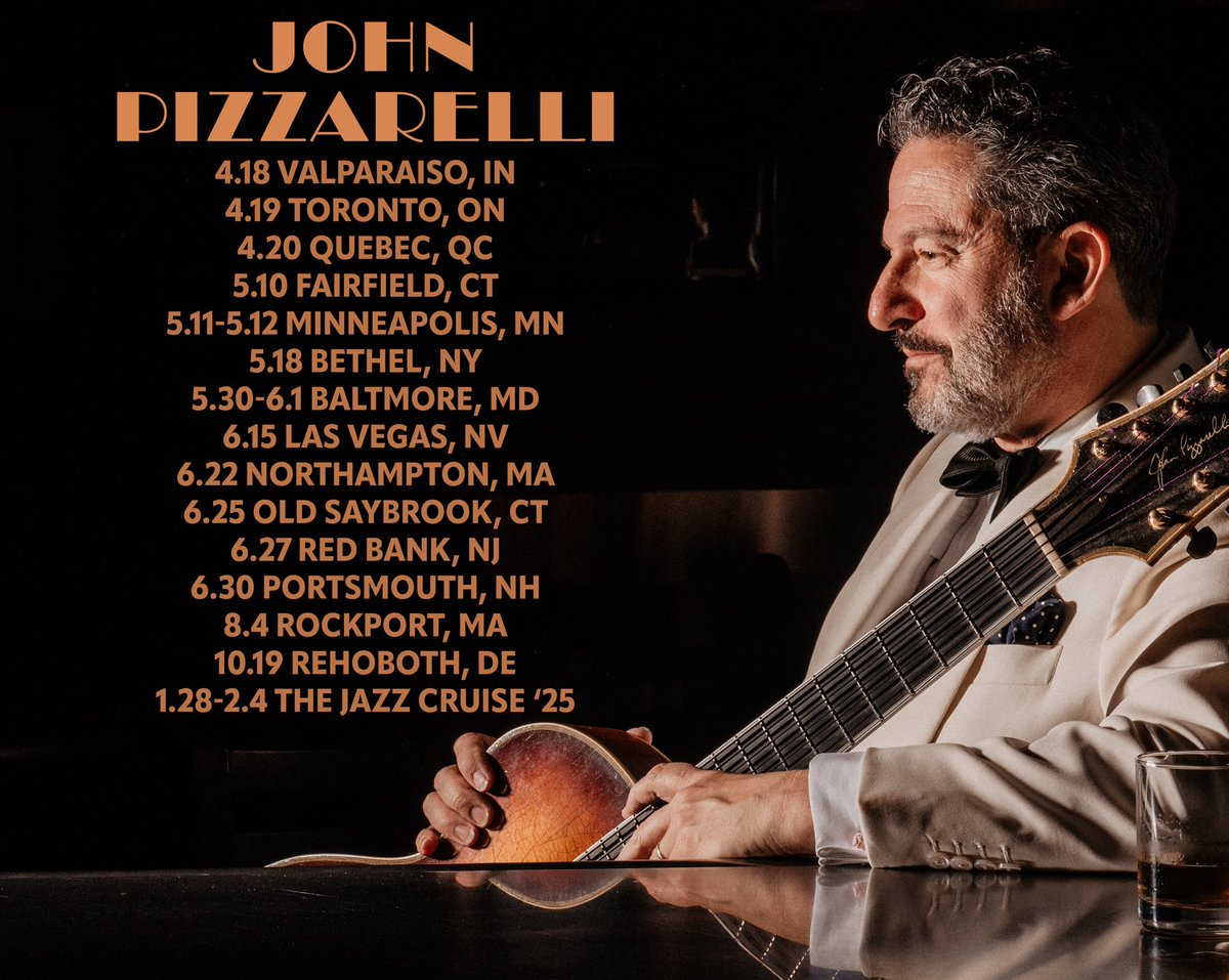 Catch John performing live at one of his upcoming dates! Tickets on sale at johnpizzarelli.com