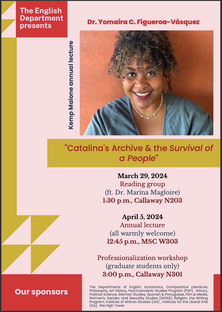 🛬 Just landed in ATL and looking forward to my lecture and the workshop tomorrow at @EmoryUniversity #CatalinasArchive #TheSurvivalOfAPeople