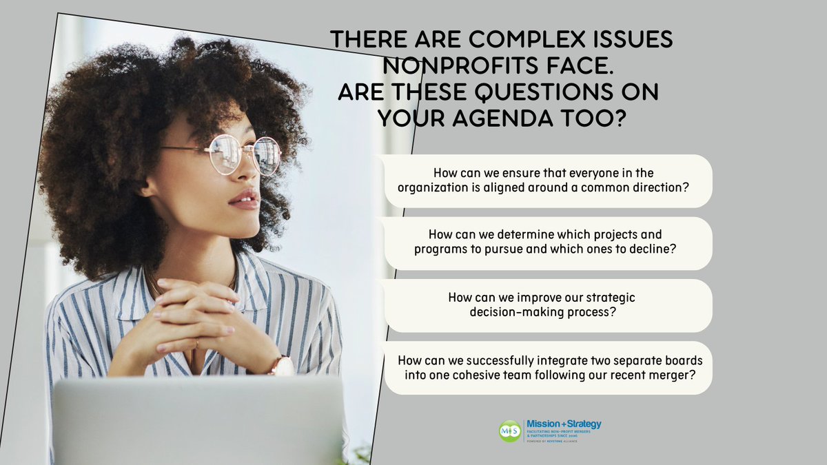We know #nonprofit CEOs/EDs face a multitude of challenges on a daily basis and are adept problem-solvers. We see the complex issues they face in the form of questions they come to us with. Are you asking similar questions? #nonprofitleadership