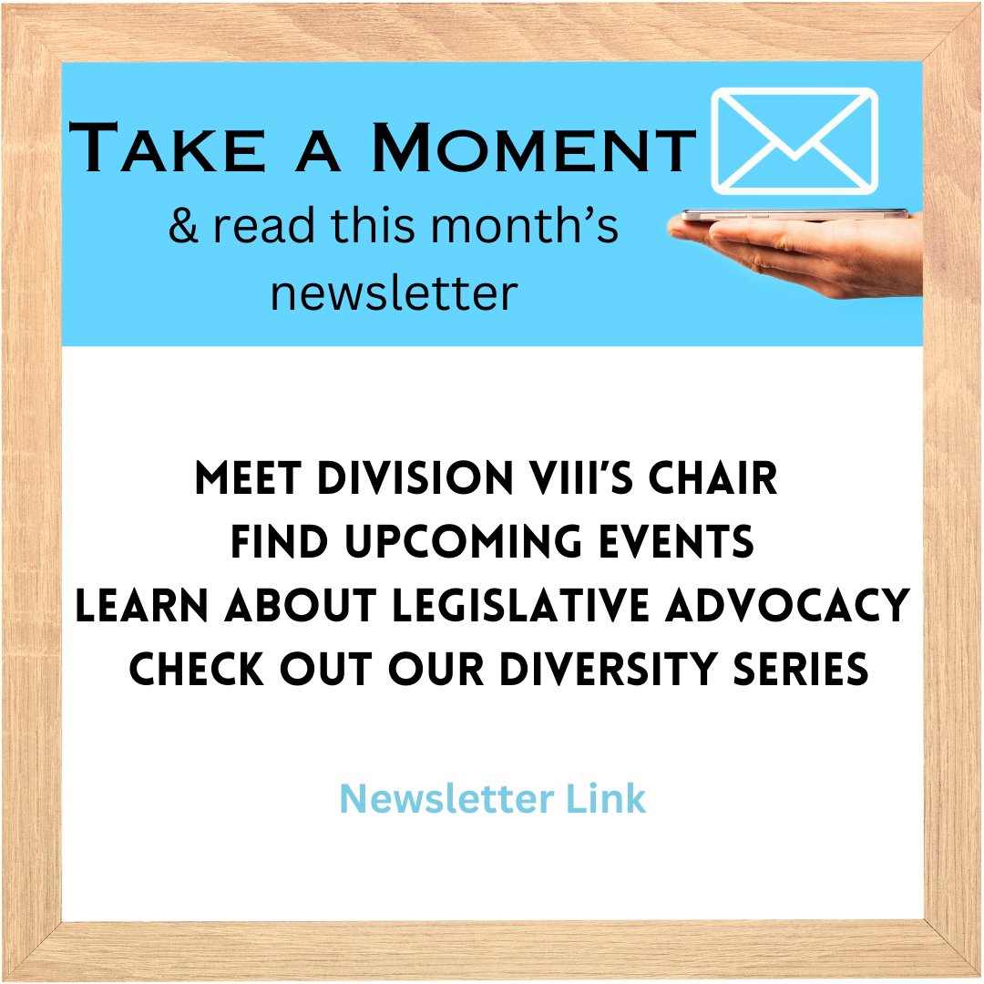 npsych_8's tweet photo. CPA Div. VIII invites you to read our current newsletter. It’s full of important information that may be applicable to you. Link to newsletter: https://t.co/TKmUDj053y https://t.co/ZtvzK8l9EZ