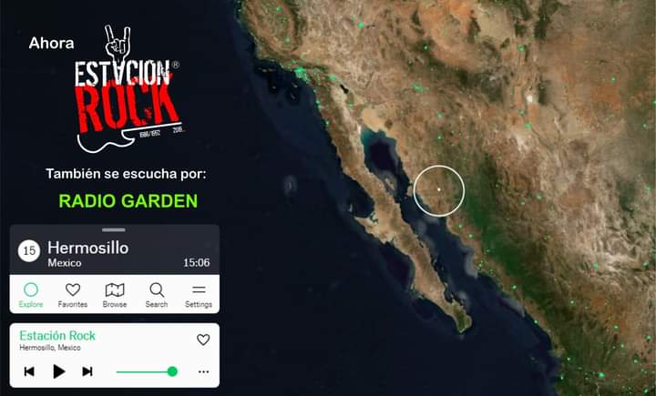 Ya hay otra opción para escuchar Estación Rock en cualquier parte del mundo en que te encuentres. Ya estamos en Radio Garden: radio.garden/listen/estacio… <a href="/estacionrockson/">estacionrock</a>