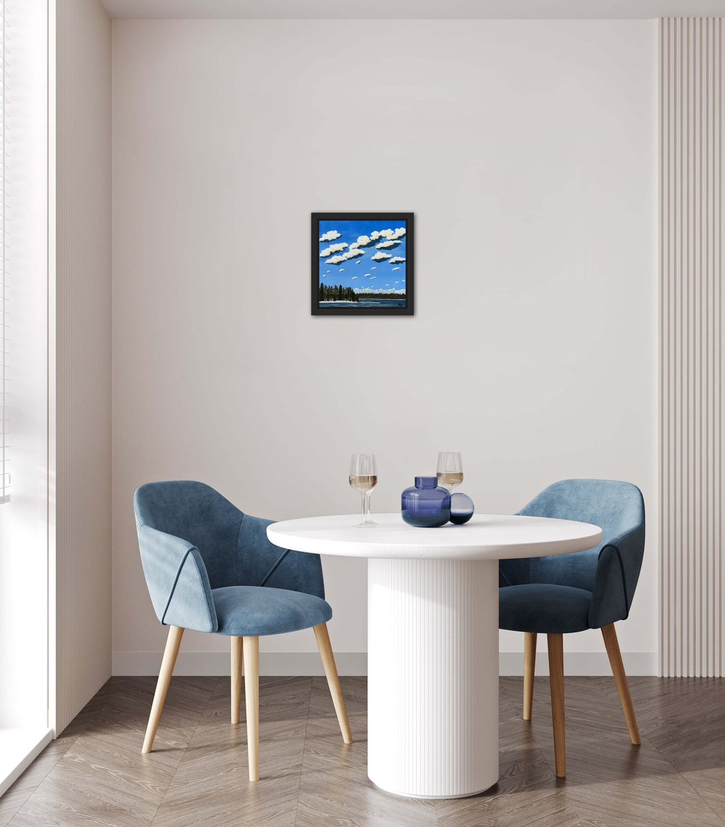 The bright blue of Calgary winter skies shines through in “Winter Reservoir View”

Acrylic on Canvas
12 x 12 inch

You can share in this view in person if you start a walk at Glenmore Landing! 😍

#yyc #yycartist #glenmorereservoir #glenmorelanding #calgary